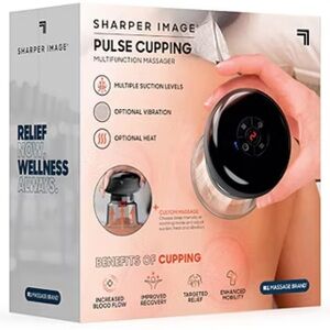 Sharper Image Pulse Cupping Therapy Set – Rechargeable Massager- NIB